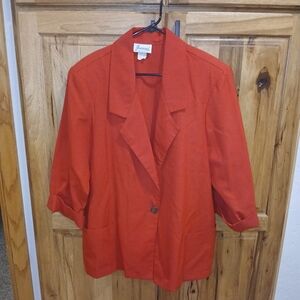 Vintage Joanna Women's Bold Red Blazer